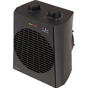 JATA TV74 Elektrische badkamerradiator met instelbare thermostaat, 2000 W, 2 warmtestanden en ventilator, snelle verwarming, oververhittingsbeveiliging, draaggreep