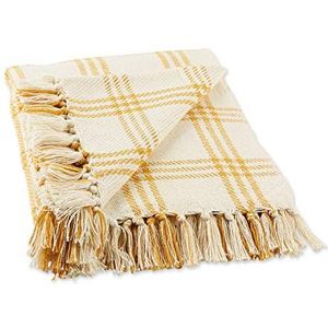 DII Moderne boerderij Plaid collectie katoen franje gooien deken