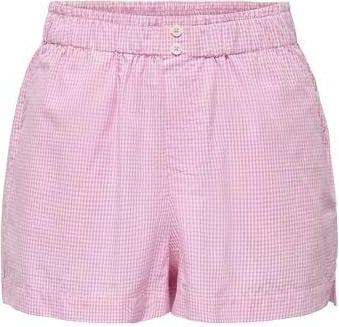 ONLY - ONLFILUCCA - Broek - Pink/Wit - Loosefit - Katoen