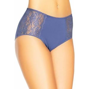 Teyli Katoenen slip voor dames om onvolkomenheden te camoufleren - bikini's & tailleslips voor dames - slips katoen vrouwen - slip katoen, blauw, XXL Grote maten