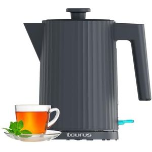Taurus – Waterkoker Jonic Tea 2200W, 1,7L, 360° draaibare basis, Kalkfilter, Automatische uitschakeling, Waterniveau-indicator, BPA-vrij, Ergonomisch ontwerp, Snoeropberging, Zwart