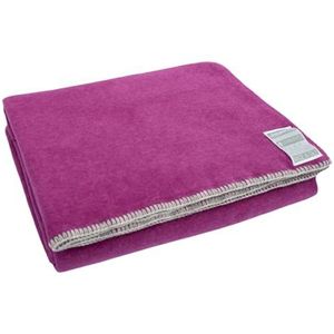 Zoeppritz since 1828 Smoothy fleece deken, wollige knuffeldeken van polarfleece, veganistisch, 140 x 190 cm, 330 fuchsia