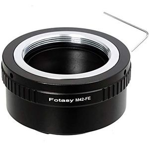 Sony A7II A7m2 A7S II A7R II Full Frame Mirrorless Camera Adapter, M42., zwart, M42