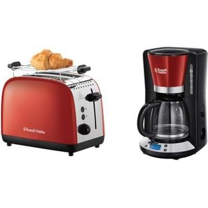 Russell Hobbs Luna Copper Broodrooster Koperen Accenten, Long Slot