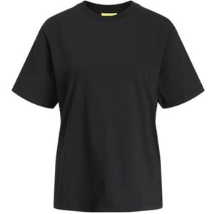 Jxsanne Loose Ss Fringe Tee JRS, zwart, S
