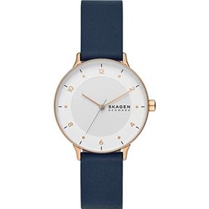 Skagen RIIS Horloge voor dames, Quartz uurwerk met roestvrij stalen of leren band