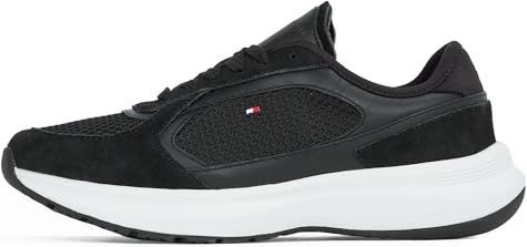 Sneakers - SPORTY RUNNER - Gevoerd - Leer - Effen - Platte Hak