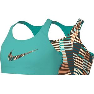 Nike G Nk Swsh Rev Bra Sport AOP sportbeha voor meisjes