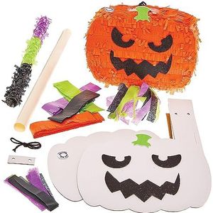 Baker Ross FX869 Pompoen Pinata Set - 1 kit, Halloween Maak Je Eigen Pinata Knutselset voor Kinderen