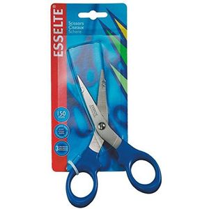 Esselte 82113 papierschaar 2000, 150 mm, 5 inch, handvat blauw