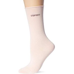 ESPRIT Dames Sokken Basic Pure 2-Pack W SO Katoen eenkleurig Multipack 2 Paar, Roze (Orchid 8985), 39-42