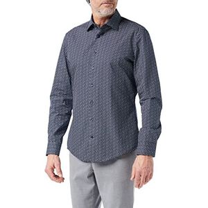 Seidensticker Zakelijk overhemd voor heren, donkerblauw, 38 NL