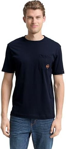 TOM TAILOR T-shirt voor heren, 10668 - Sky Captain Blue, XXL