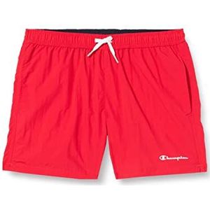 Champion Legacy Beachshorts-AC Small Logo Shorts, intens rood, 7-8 jaar, kinderen en jongens