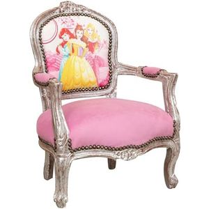 Biscottini Fauteuil L 51,5 x D 50,5 x H 77,5 cm, prinsessen - relaxstoel - stoel voor kinderen - stoel - woonaccessoires