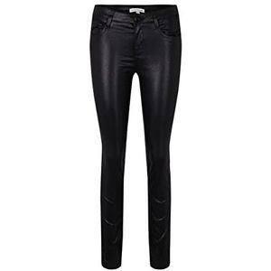 TOM TAILOR Dames Alexa Slim Jeans Coated 1034226, 14482 - Deep Black, 32W / 30L