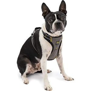 Kurgo Impact Dog Car Harness, Crash getest, integreert met Car Seatbelt System, Lichtgewicht, Klein-Zwart/Houtskoolgrijs