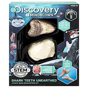 Discovery #Mindblown 1423004791 - Shark Teeth Unearthed - Opgravingsset voor haaientanden - voor kinderen vanaf 6 jaar.