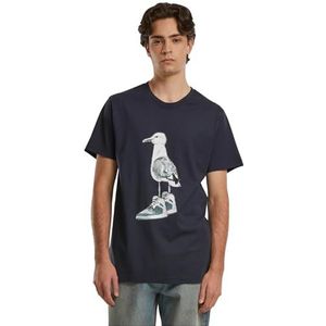 Mister Tee T-shirt voor heren, 100% katoen, marineblauw, XL, Donkerblauw, XL