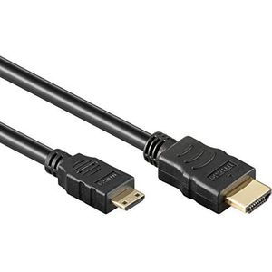 Wentronic HDMI High Speed kabel met Ethernet (HDMI A-stekker naar HDMI C-stekker) 5 m