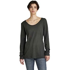 G-STAR RAW Dames verstelbare mouw Slim ls T-Shirt, Grijs (cloack C954-5812), XXS