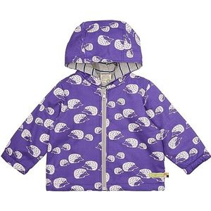 loud + proud Meisjes waterafstotende jas, gewatteerd, GOTS-gecertificeerd anorak, paars, 122/128, paars, 122/128 cm