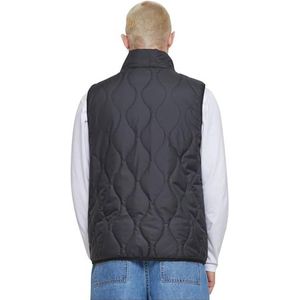 Urban Classics Super Light Bubble Vest voor heren, licht gewatteerd vest voor mannen, slim fit, zwart, 5XL