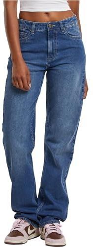 Urban Classics - Jeans - Donkerblauw - 5-pocket-style - Regular Fit - Mid Waist