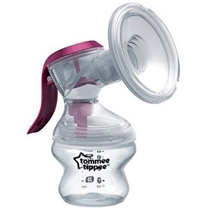 Tommee Tippee Made for Me handmatige borstmelkpomp, ergonomische handgreep, BPA-vrij, transparant