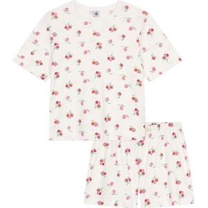 Petit Bateau Pyjacourt voor dames, wit/multico., XXS