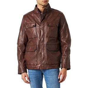 camel active Leren jas voor heren, Cognac, 58