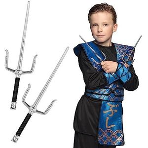 Boland 50430 - Ninja SAI wapens, 2 stuks, 60 cm, verkleedaccessoires, decoratie, accessoires voor carnavalskostuums