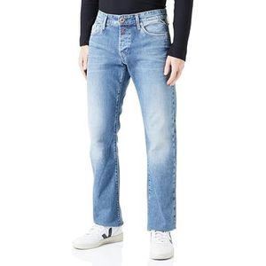 Replay Heren Jeans Waitom Regular Fit van Comfort Denim, Medium Blue 009, 33W / 32L