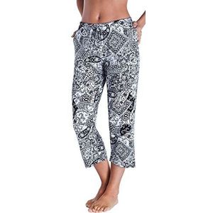 Ellen Tracy Bijgesneden pyjamabroek voor dames, Paisley, L