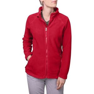 HRM Dames Fleece Jas met Rits, Rood, Maat M I Vrouwen Premium Fleecejack Gemaakt van Micro Polar Fleece I Functionele Jas voor Vrouwen I Werkkleding I Hoogwaardige & Duurzame Dameskleding