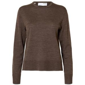 Selected - Thea - Gebreide Trui - 100% Merinowol - Ronde Hals - Lange Mouwen