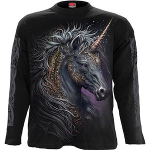 Spiral T-shirt voor heren, Zwart, XXL