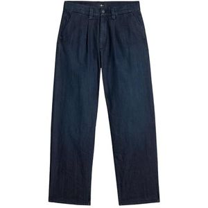 7 For All Mankind Geplooide broek Speed, Donkerblauw, 31W