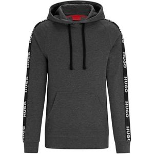 HUGO Heren Sporty Logo Hoodie Loungewear Sweatshirt, Open Grey61, XL