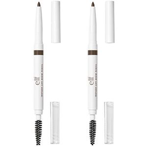e.l.f. Instant Brow Lift Pencil, Pack of 2, Dual-Ended Precision Eyebrow Pencil for Defining Brows, Vegan & Cruelty-Free, Neutral Brown, 2 Pencils