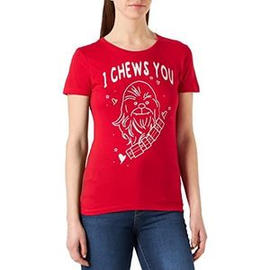 Star Wars WOSWCLATS035 T-shirt, rood, maat M dames
