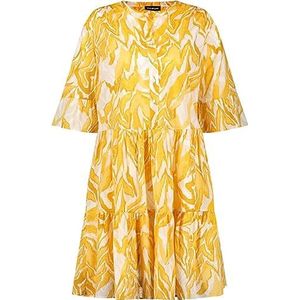 Taifun Dames 380329-11106 jurk, Golden Cumin patroon, 42, Golden Cumin met patroon, 42