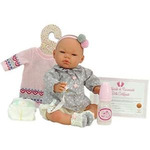 Nines d'Onil 1036 Reborn Babypop - Beweegbaar lichaam, 48 cm - Inclusief accessoires