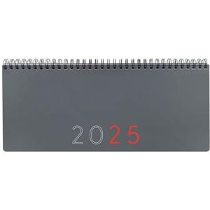 Finocam - Dagplanner + notities, weekoverzicht 2025, weekoverzicht + notities januari 2025 - december 2025 (12 maanden), grijs, Catalaans