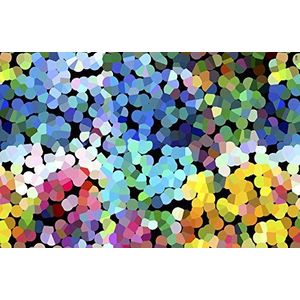Vvilber New Look Dots tapijt, vinyl, meerkleurig, 100 x 153 x 0,2 cm