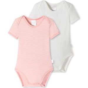 Schiesser Unisex Baby 2 PACK Bodies mit Arm - 100% Organic Bio Baumwolle - Größe 56 bis 104