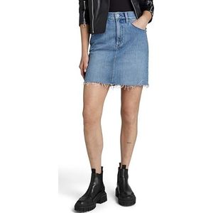 G-STAR RAW Viktoria Short Rok Clean Edge, Blauw (Sun Faded Zee Destroyed D24387-d538-g332), 31W