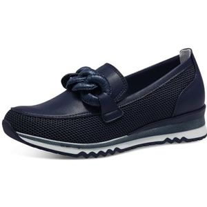 MARCO TOZZI Comfortabele damesslippers met sleehak, Navy Kam, 40 EU