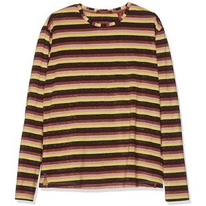 Scotch & Soda T-shirt met lange mouwen voor meisjes in Lurex Yarn Dyed Stripe, meerkleurig (Combo B 218), 128 cm