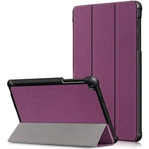 Beschermhoes voor Samsung Galaxy Tab A 2019 SM-P200/P205, PU-leer, flip case, beschermhoes voor 8,0 inch – paars